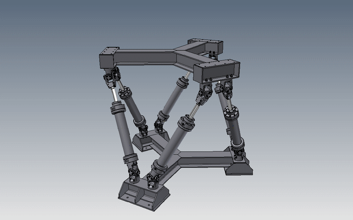 并联机器人octahedral-hexapod-mechanism-parallel-robot INV STP IGS STL
